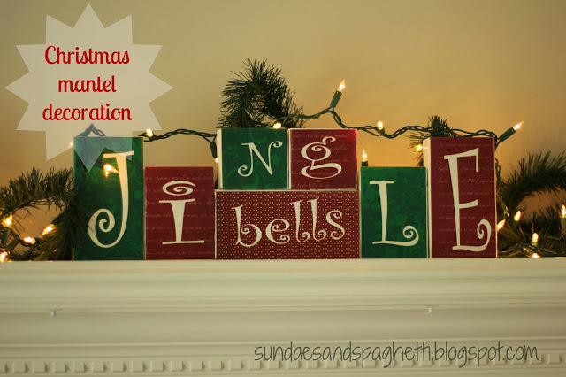 DIY Christmas Mantel Decoration