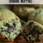Nutella Stuffed Banana Muffins