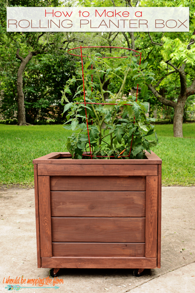 rolling planter box