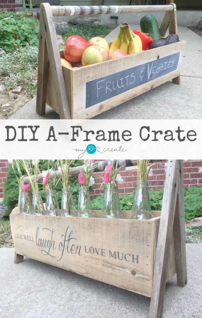 Idea Box 66: DIY A-Frame Crate, MyLove2Create2