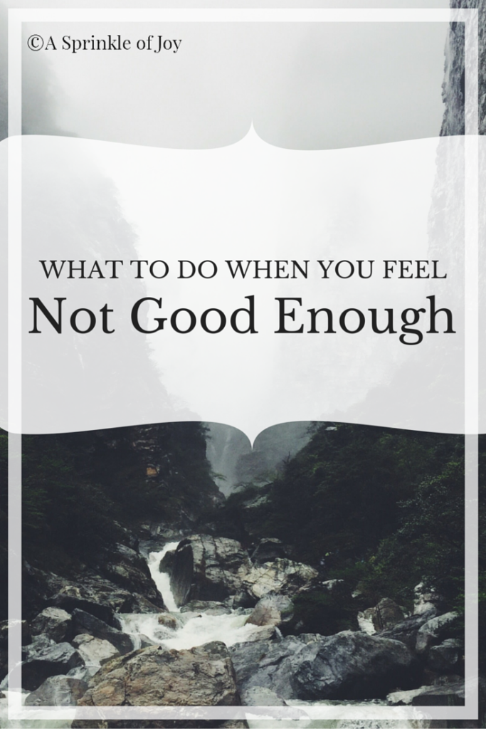 Do you ever feel like you're not good enough? Like everything you do is wrong? Check out these simple tips to help combat those negative self feelings.
