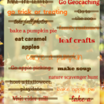 Fall Check in and Christmas Bucket List