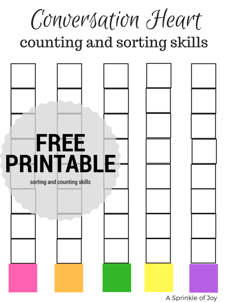 With Valentine's Day around the corner, conversation hearts are great to use for a variety of activities. Check out all the free printables I have