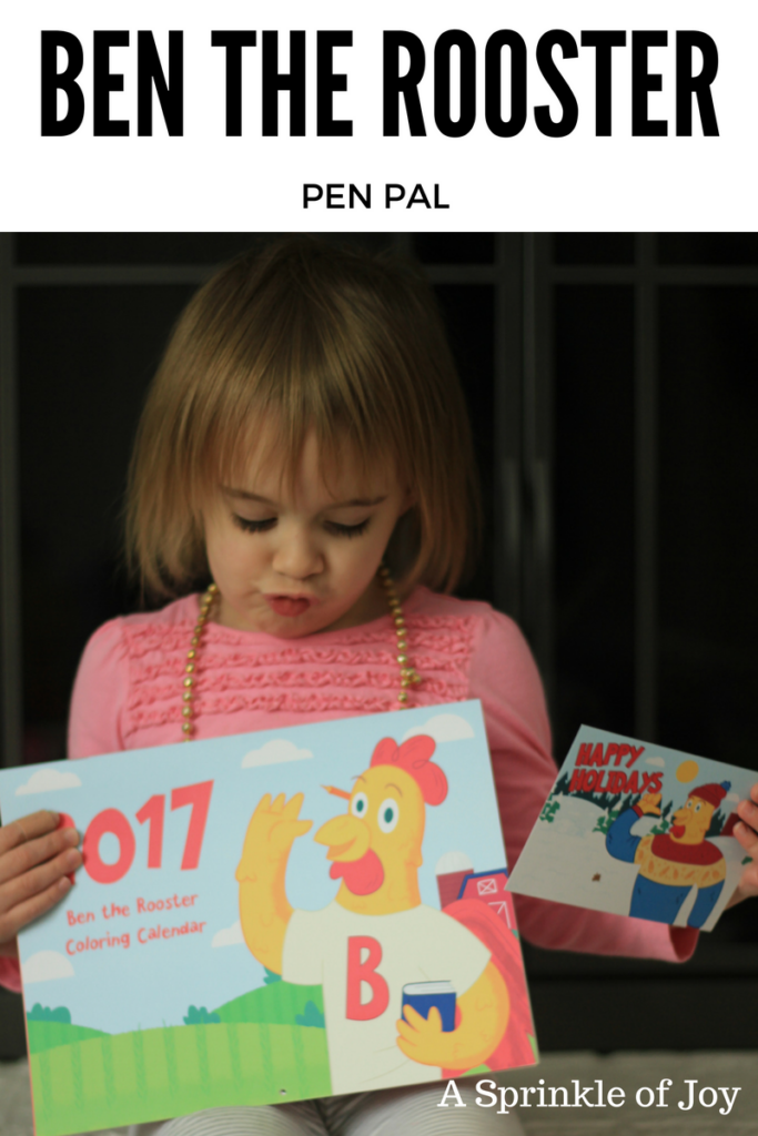 Do your little ones love getting mail as much as mine? Then check out Ben the Rooster! 