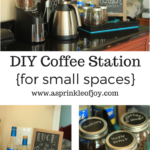 DIY Coffee Station {for small spaces}