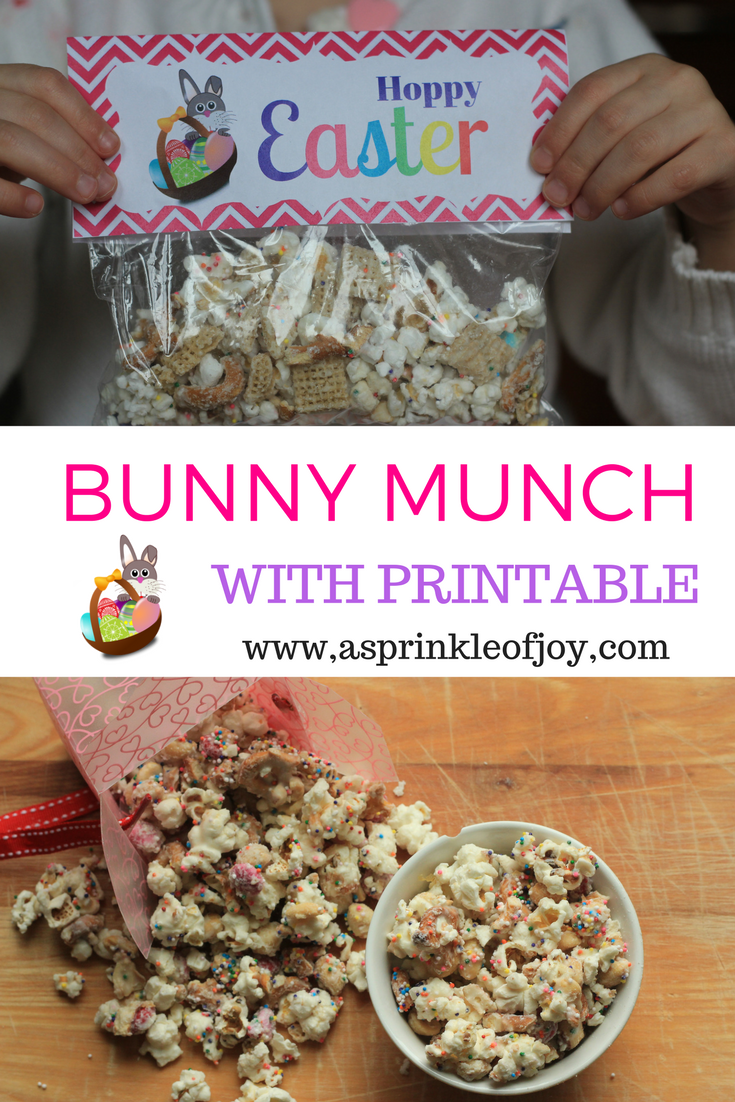 Bunny Munch Recipe {plus free printable}