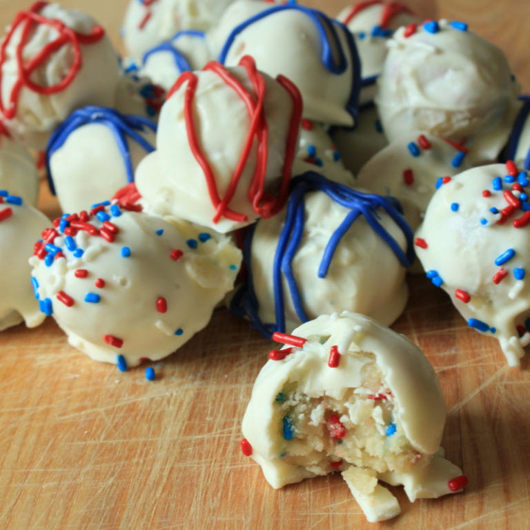 Firecracker Truffles {A Patriotic Dessert}