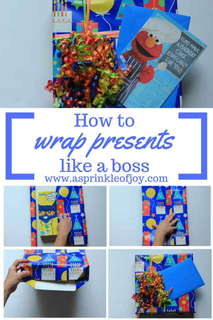 #ad Learn how to wrap presents like a boss with this tutorial. #BirthdaysMadeBrighter