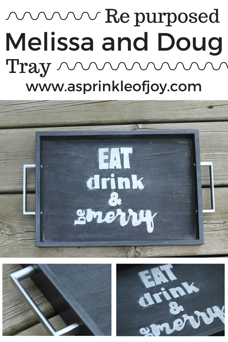 Repurposed Melissa and Doug Tray