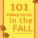 101 Things to do in the Fall