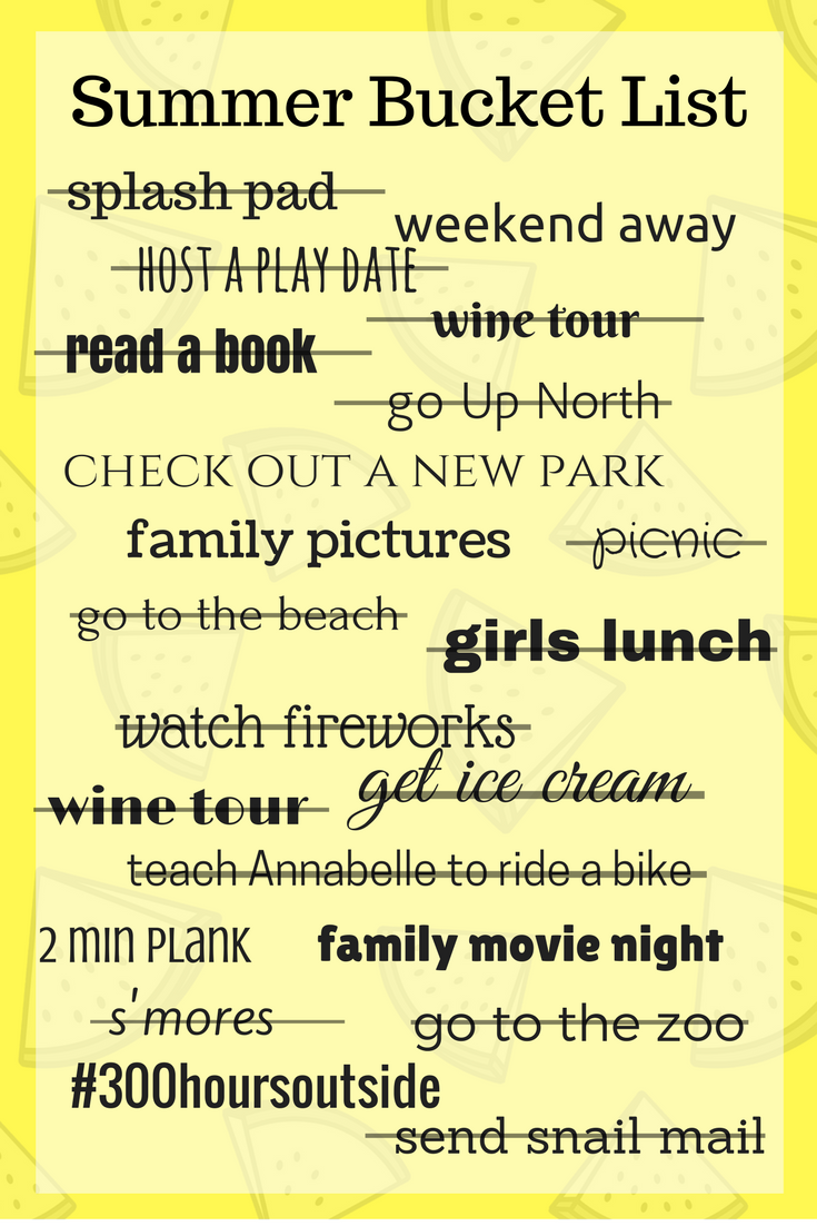 Summer Bucket List {Final Check In}