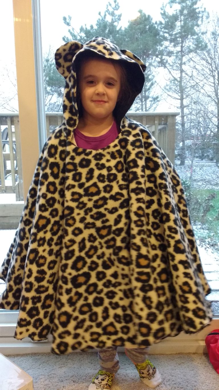 DIY Fleece Poncho