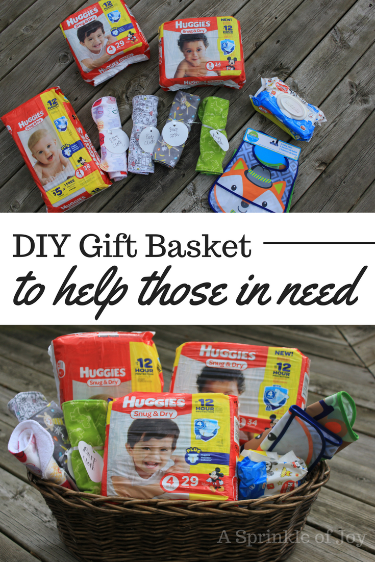 Donate the Gift of Diapers {DIY Gift Basket}