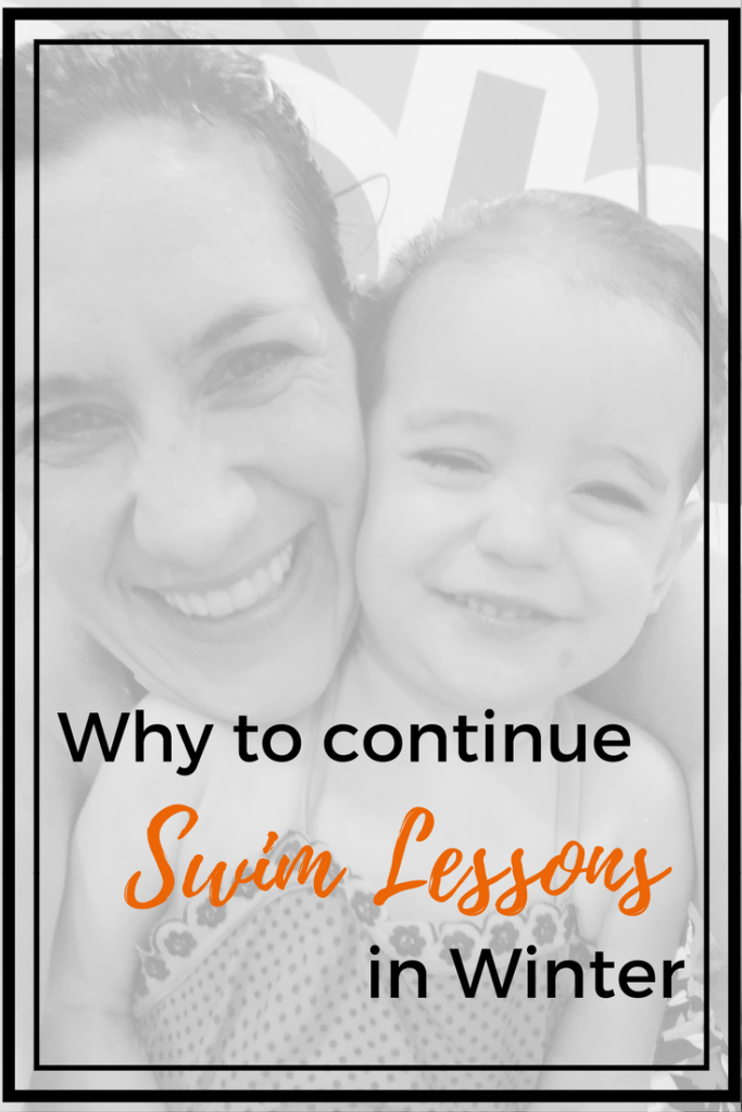 Swimming lessons during the winter months are beneficial. #ad #watersafety 