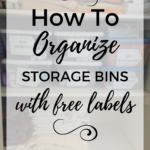 How to Organize the Closet {Plus Free Storage Bin Labels}