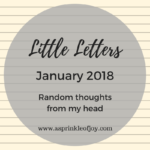 Little Letters {January 2018}