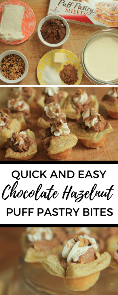 #ad A quick and easy chocolate hazelnut puff pastry bite. Great for any gathering you may attend. #InspiredByPuff #chocolate 