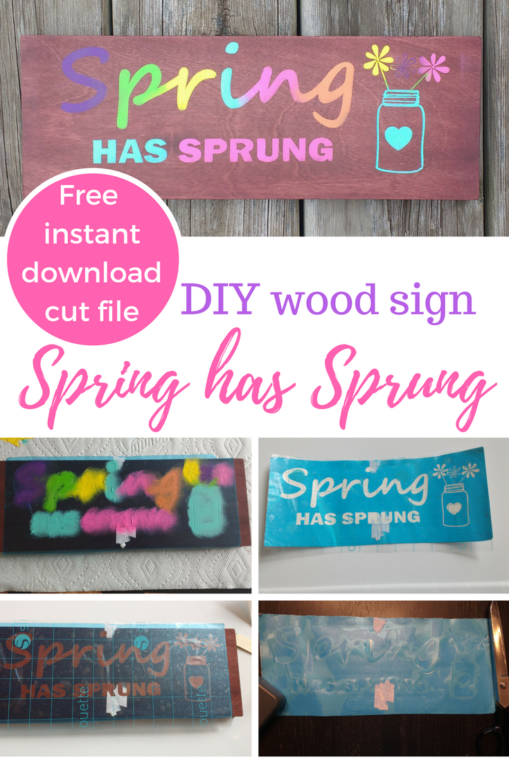 Spring has Sprung with FREE cut file