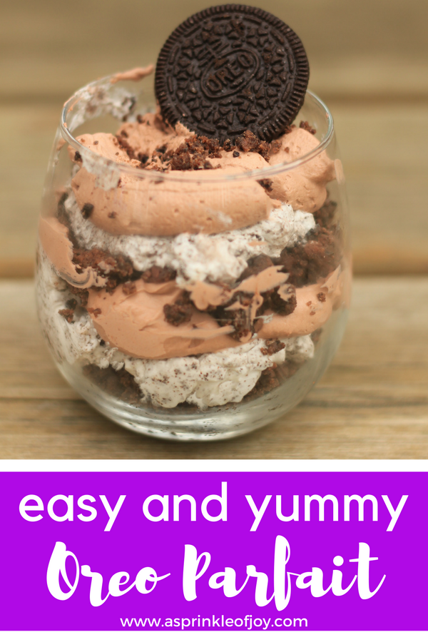 Oreo and Brownie Parfait - A Sprinkle of Joy