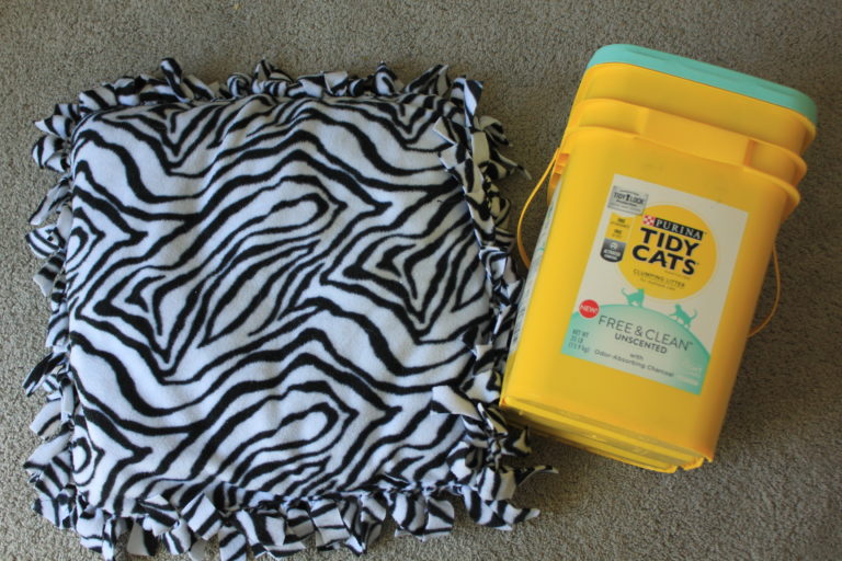 Treat your Cat with Tidy Cat + DIY Cat Bed
