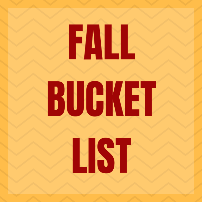 Fall Bucket List {2018}