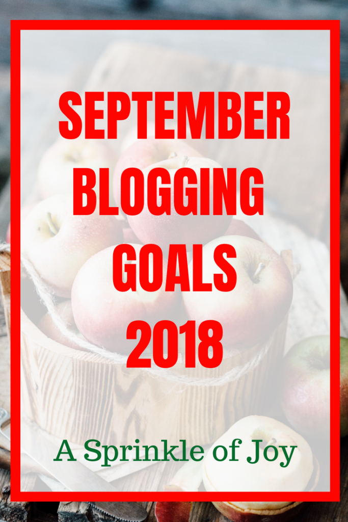 Sharing my September goals for blogging. #goals #blogging