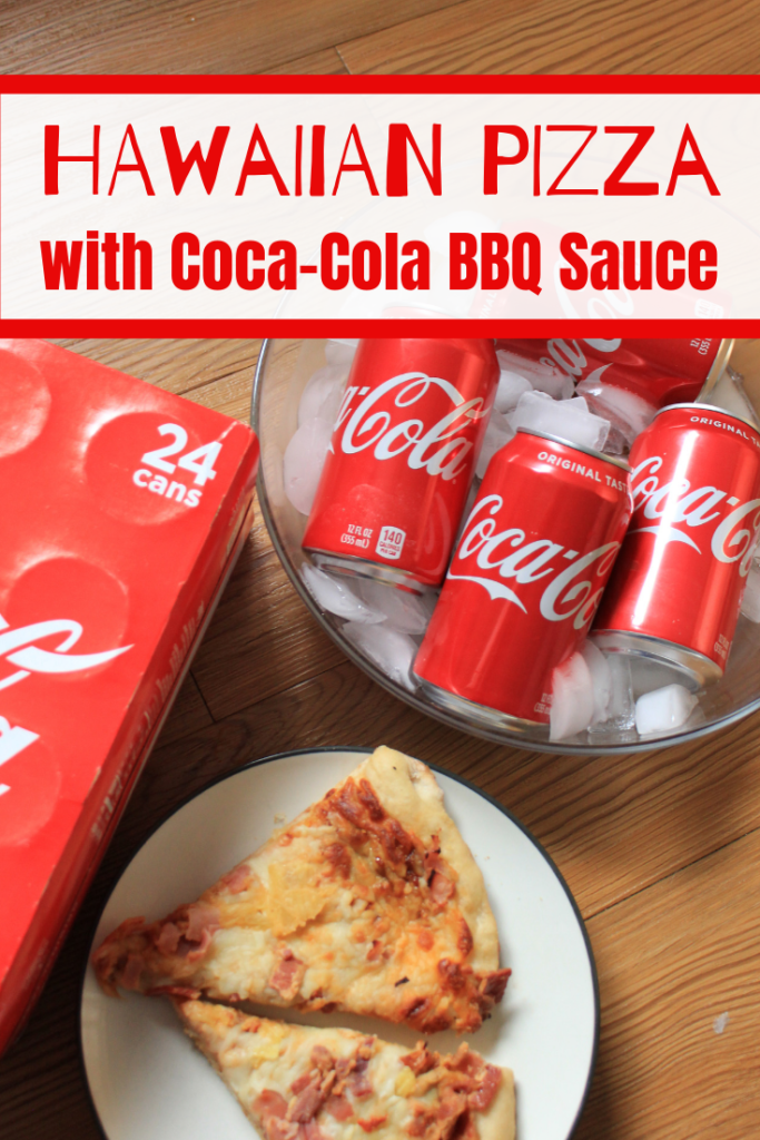#ad Looking for an easy and yummy recipe for a football party? This simple grilled Hawaiian BBQ pizza is made with homemade Coca-Cola® BBQ sauce. #KickoffWithGreatTaste #CollectiveBias