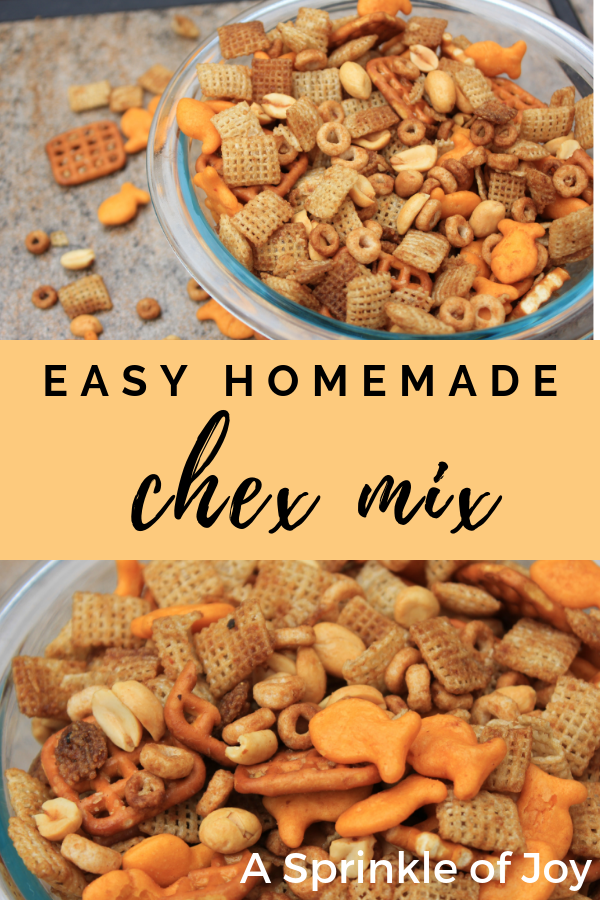 Easy homemade chex mix, cooked in the oven. #snacks #recipe