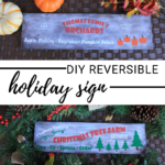 DIY Reversible Fall and Christmas Sign