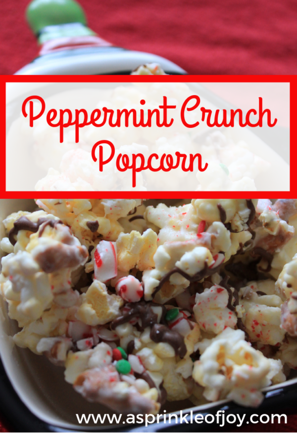Peppermint Crunch Popcorn - A Sprinkle of Joy