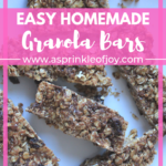 Easy no Bake Granola Bars