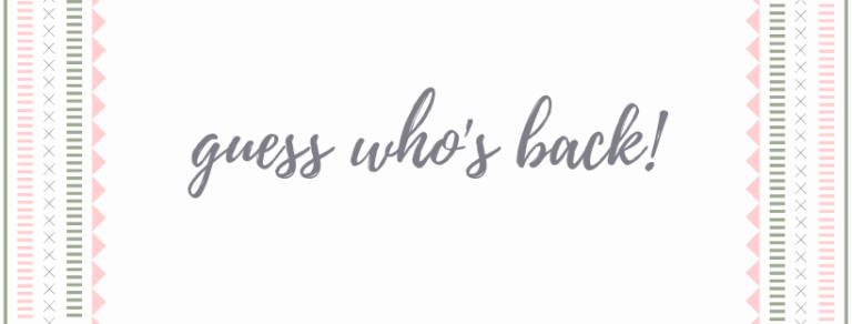 Guess Who’s Back… Back Again