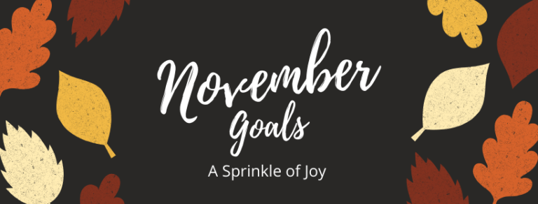 November Goals {2019}