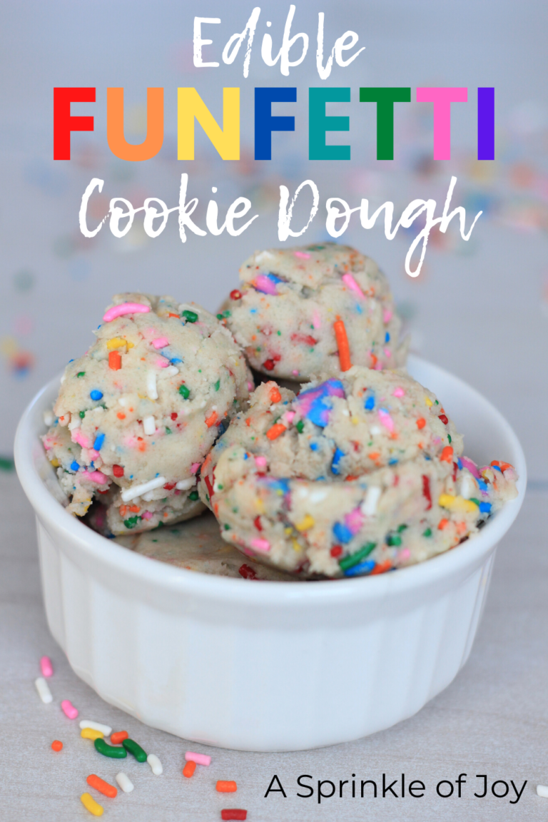 Edible Funfetti Cookie Dough {New and Improved Version}