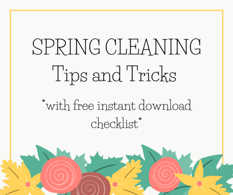 Free Spring Cleaning Checklist