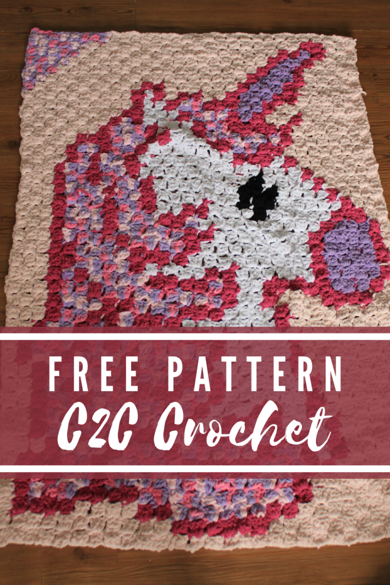 Free Corner to Corner Crochet Unicorn Blanket Pattern