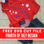 Easy Fourth of July Shirt with Free Cut File