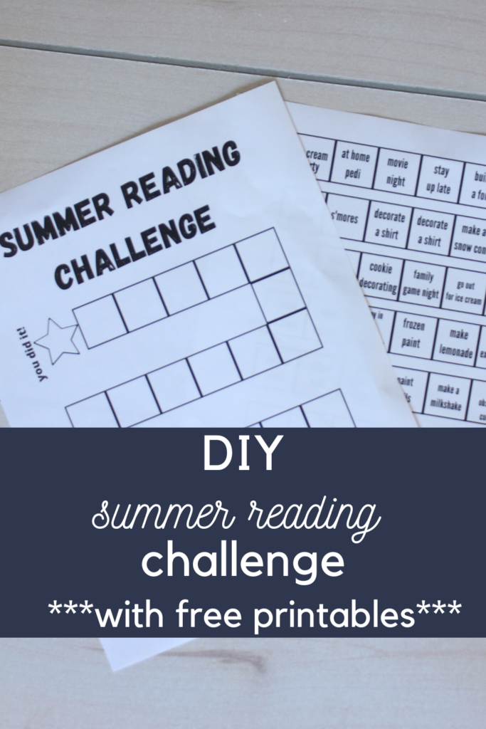 A free DIY Summer Reading Challenge to help keep your kids engaged over summer.  Check out this easy to customize plan!  2020 DIY summer reading program for kids.