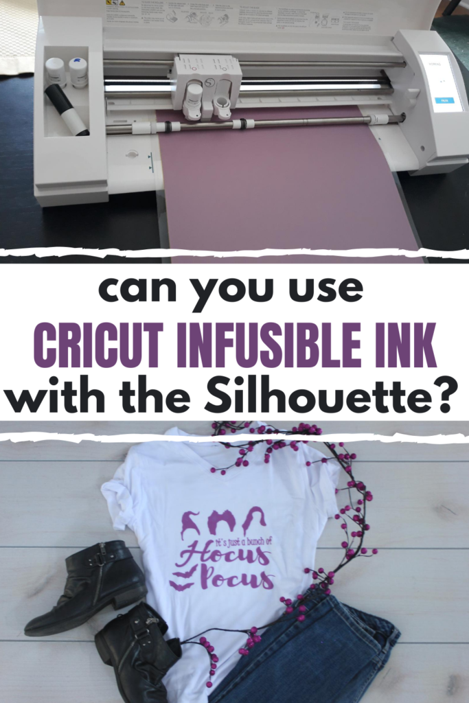 Cricut infusible ink projects with the silhouette.  Infusible ink shirt.  Infusible ink Hocus Pocus shirt DIY