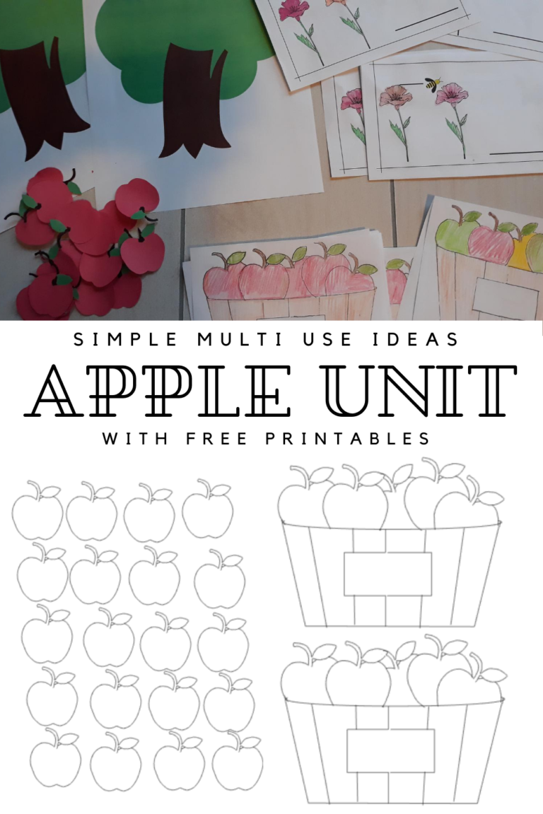 Weekend Reset and Apple Unit for Homeschool
