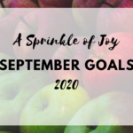 September Goals and August Recap {2020}