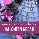 Inexpensive DIY Halloween Wreath