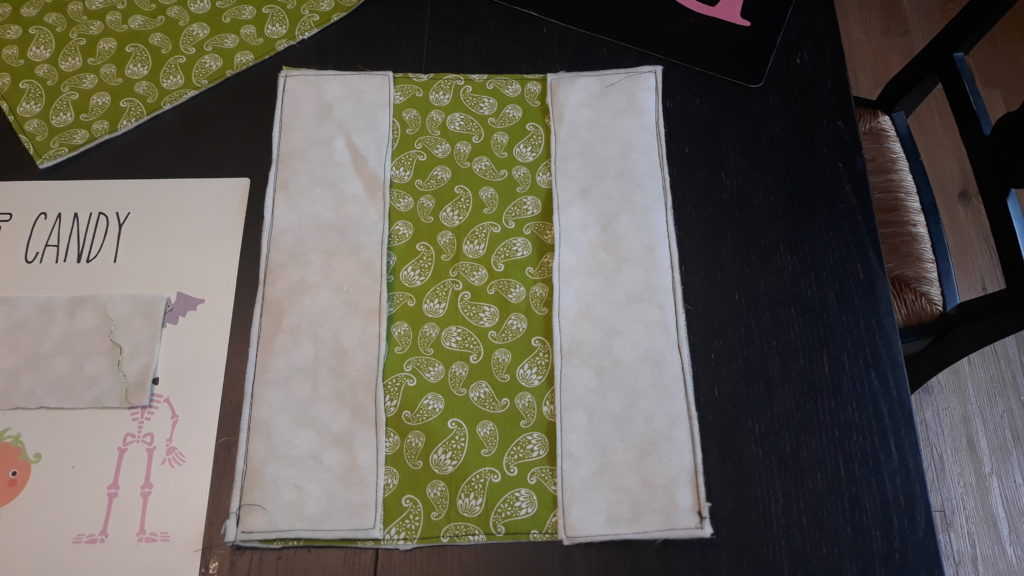 DIY trick or treat bag- lining 