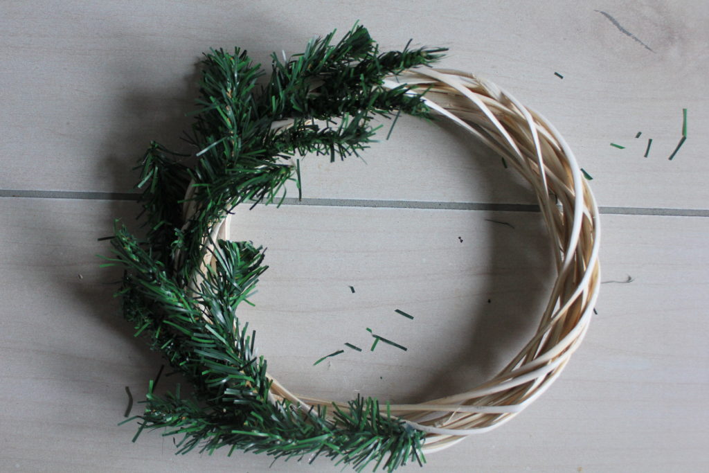 Simple Dollar Store DIY Christmas Wreath