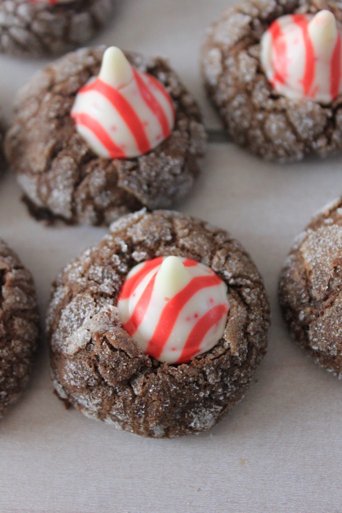 Peppermint mocha cookies with kiss
