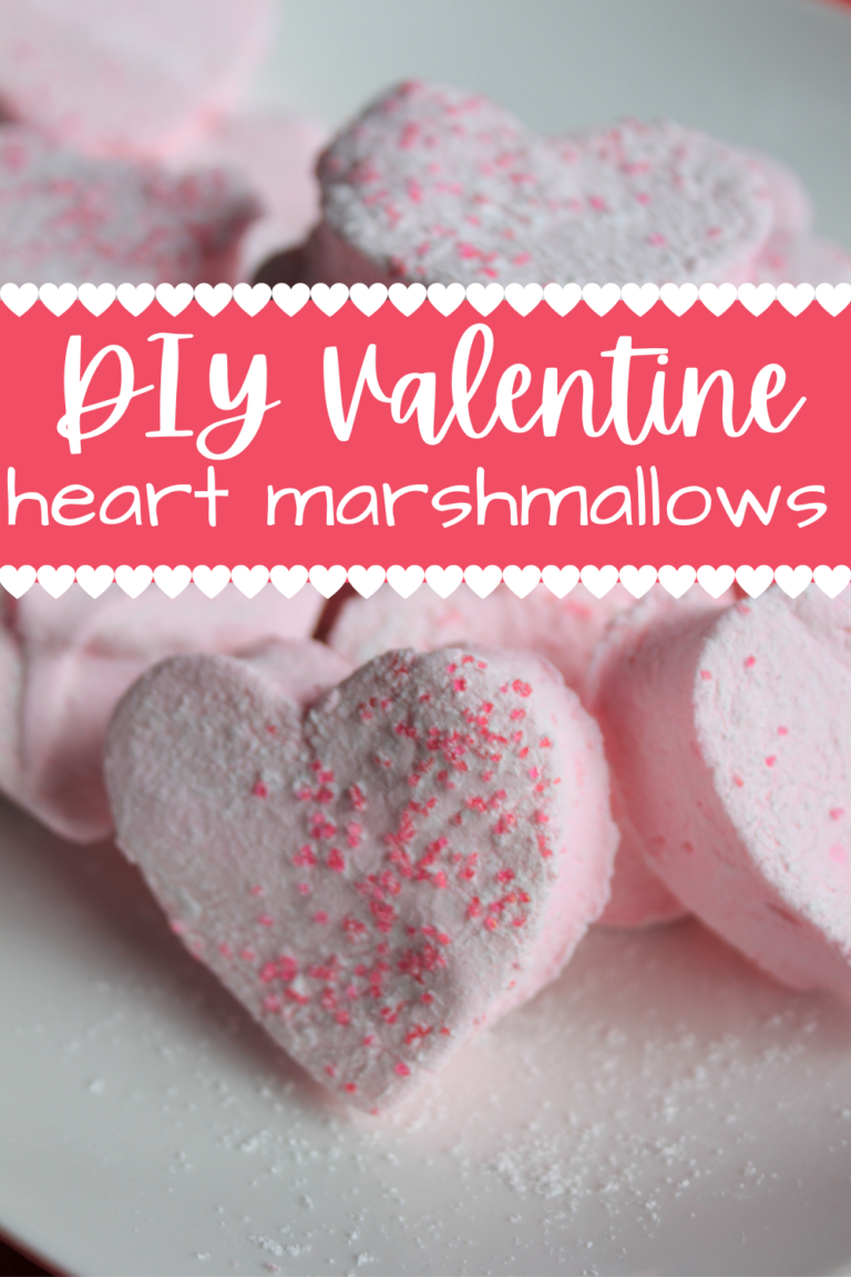 Easy DIY Valentine Heart Shaped Marshmallows