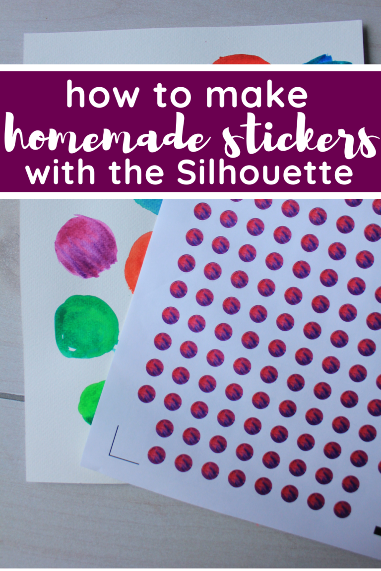 DIY Watercolor Stickers with the Silhouette
