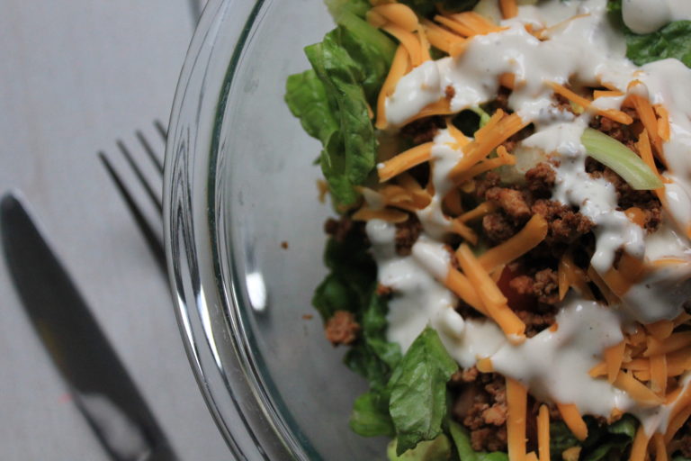 Simple Taco Ranch Salad