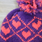Knit Fair Isle Heart Hat