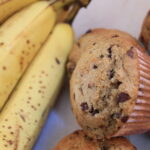 Banana  Chocolate Chip Muffins with Sourdough Discard